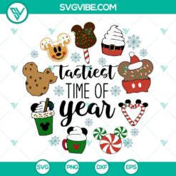 Christmas snack-themed Mickey SVG files, perfect for the tastiest time of year.