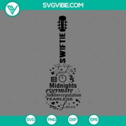 Musics, SVG Files, Taylor Albums Swiftie Guitar SVG Image, Taylor Swift SVG 2