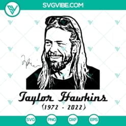 Musics, SVG Files, Taylor Hawkins Rip SVG Images, Foo Fighters SVG Images, 21