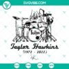 Taylor Hawkins Foo Fighters band logo SVG design for download in PNG, DXF, and EPS file formats.