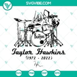 Musics, SVG Files, Taylor Hawkins SVG Download Foo Fighters SVG PNG DXF EPS Cut 20