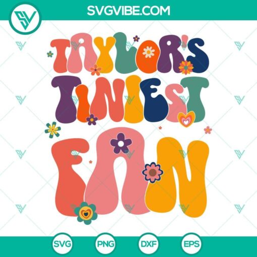 taylor s tiniest fan svg swiftie svg taylor swift kids svg eras tour 2023 svg 6 mockup