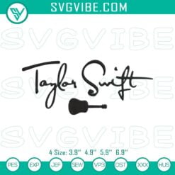 Music Embroidery Designs, Embroidery Designs, Taylor Swift Signature Embroidery 23