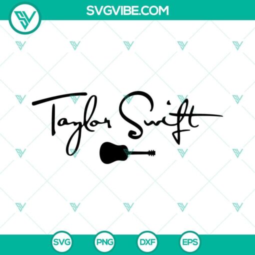 taylor swift signature svg guitar svg swifties svg png dxf eps digital files 8 mockup