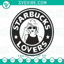 Music Embroidery Designs, Embroidery Designs, Taylor Swift Starbucks Lovers 2