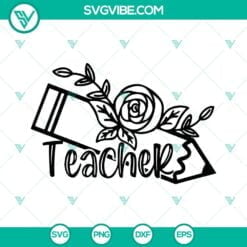 School, SVG Files, Teacher, Teacher Appreciation Gifts SVG Files PNG DXF EPS, 5