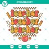 Teacher vibes SVG design with a back-to-school theme for digital products, including teacher SVG images and teacher PNG design.