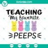 Easter, SVG Files, Easter Teacher SVG Download, Teaching My Favorite Peeps SVG 14