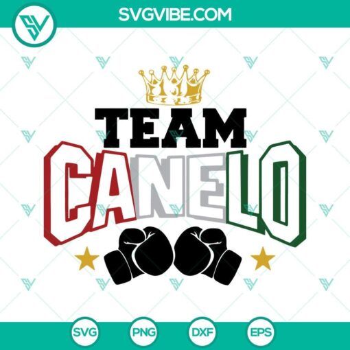 team canelo svg png dxf eps cut files for cricut silhouette 8 mockup