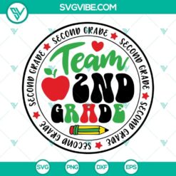 team grade svg bundle back to school svg team 2nd grade svg 3rd 4th 5th first day of school svg 3 mockup