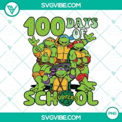 PNG Files, School, Teenage Mutant Ninja Turtles 100 Days of School PNG File 2