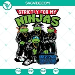 Movies, SVG Files, Teenage Mutant Ninja Turtles D.M.C Hiphop SVG Images PNG DXF 2