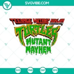 Movies, SVG Files, Teenage Mutant Ninja Turtles Mutant Mayhem SVG File Cut 2