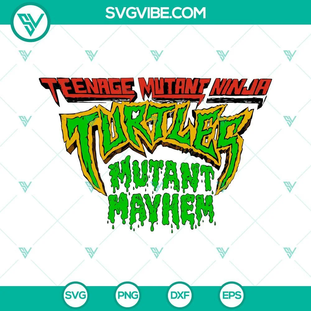 Movies, SVG Files, Teenage Mutant Ninja Turtles Mutant Mayhem SVG File Cut 1