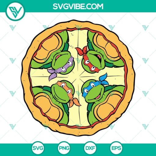 teenage mutant ninja turtles pizza time svg love pizza tmnt svg png dxf eps instant download 2 mockup