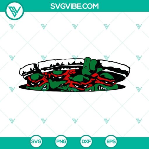 teenage mutant ninja turtles svg png dxf eps cut files for cricut silhouette 5 mockup