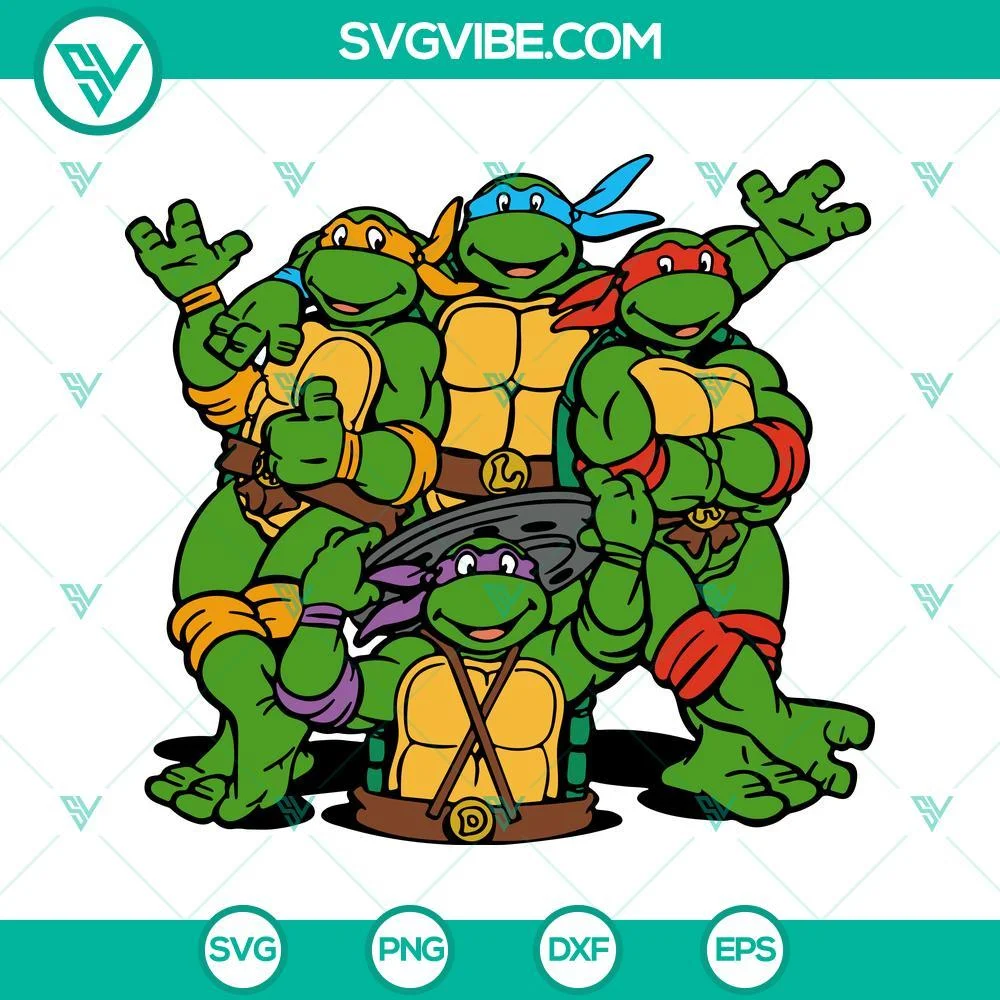 Movies, SVG Files, Teenage Mutant Ninja Turtles SVG Download, Raphael Leonardo 1