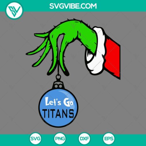 tennessee titans grinch hand with ornament svg tennessee titans christmas svg mockup