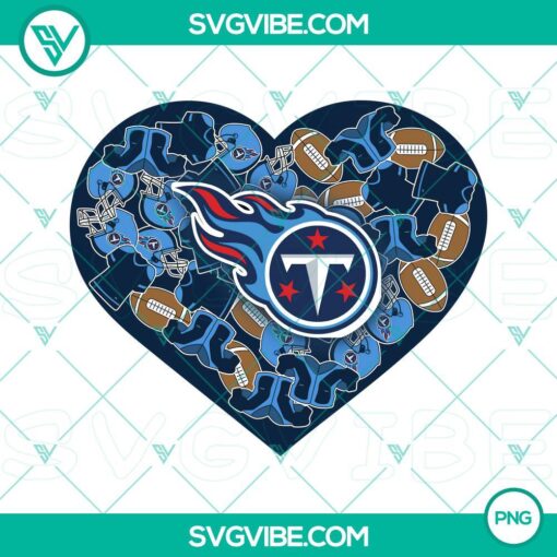 tennessee titans heart valentine png file designs mockup