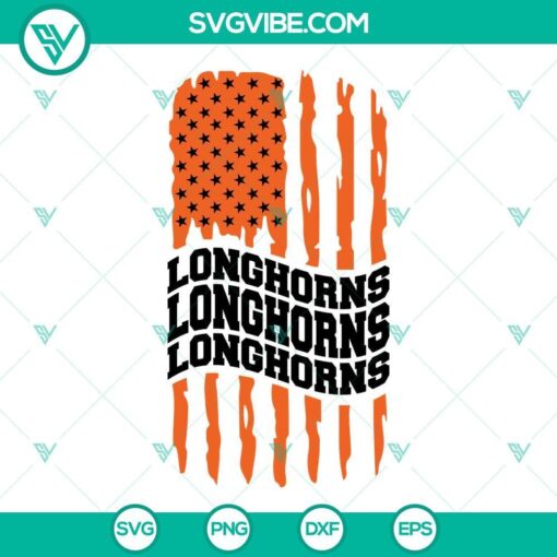 texas longhorns american flag svg longhorns football svg png dxf eps cut files 4 mockup