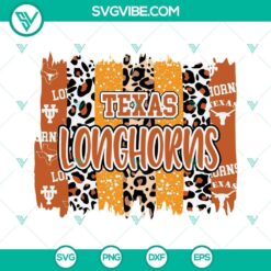 Texas Longhorns SVG Download, Longhorns Brushstrokes SVG File, Texas Fan SVG Image
