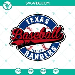 Baseball, Sports, SVG Files, Texas Rangers Baseball Svg, Texas Rangers Svg Png 24