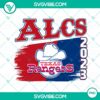 Texas Rangers ALCS 2023 & World Series Champions PNG files with cowboy theme design, ideal for fan merchandise & sports graphics.