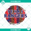 Texas Rangers leopard print baseball PNG design celebrating 2023 World Series Champions, great for download.