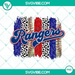 Texas Rangers Leopard Glitter and World Series Champions 2023 design in PNG format for download.