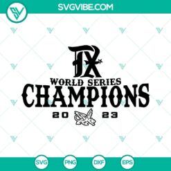 Texas Rangers World Series SVG File, Texas Rangers SVG Image, World Series Champions 2023 SVG Download