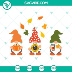 Fall, Seasons, SVG Files, Thanks Giving, Thanksgiving Gnomes Pumpkins And 4