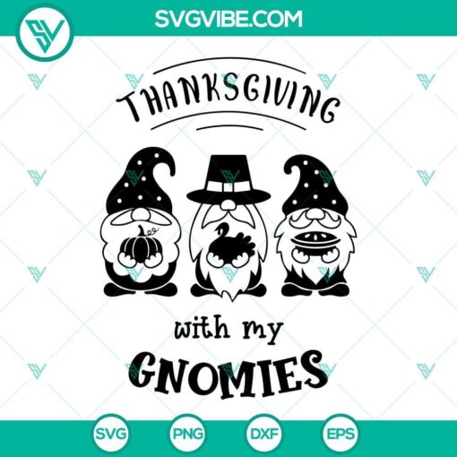 thanksgiving with my gnomies svg gnome thanksgiving svg png dxf eps files 2 mockup