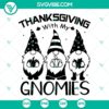 Thanksgiving Gnome themed SVG, PNG, DXF, EPS cut files for crafting projects.