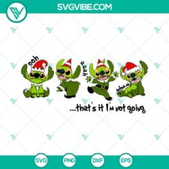 Christmas, SVG Files, Stitch Elf That’s It I’m Not Going SVG Image, Stitch 4