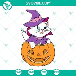 Disney, Halloween, SVG Files, The Aristocats Marie Cat Pumpkin Halloween SVG 18