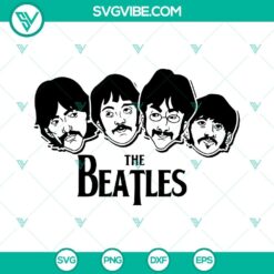 The Beatles SVG Download, The Beatles Rock Band 80s SVG Files PNG DXF EPS Cricut