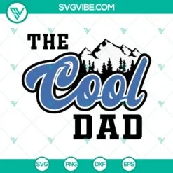 Fathers Day, SVG Files, The Cool Dad Coors Light SVG Image, Mountain SVG 2