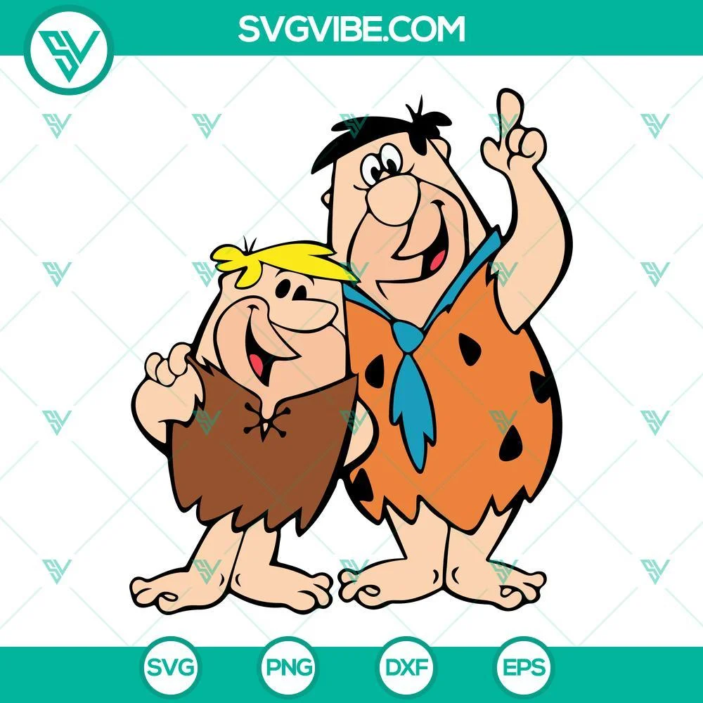 Cartoons, SVG Files, The Flintstones SVG Images Bundle, Barney Rubble SVG Image 1