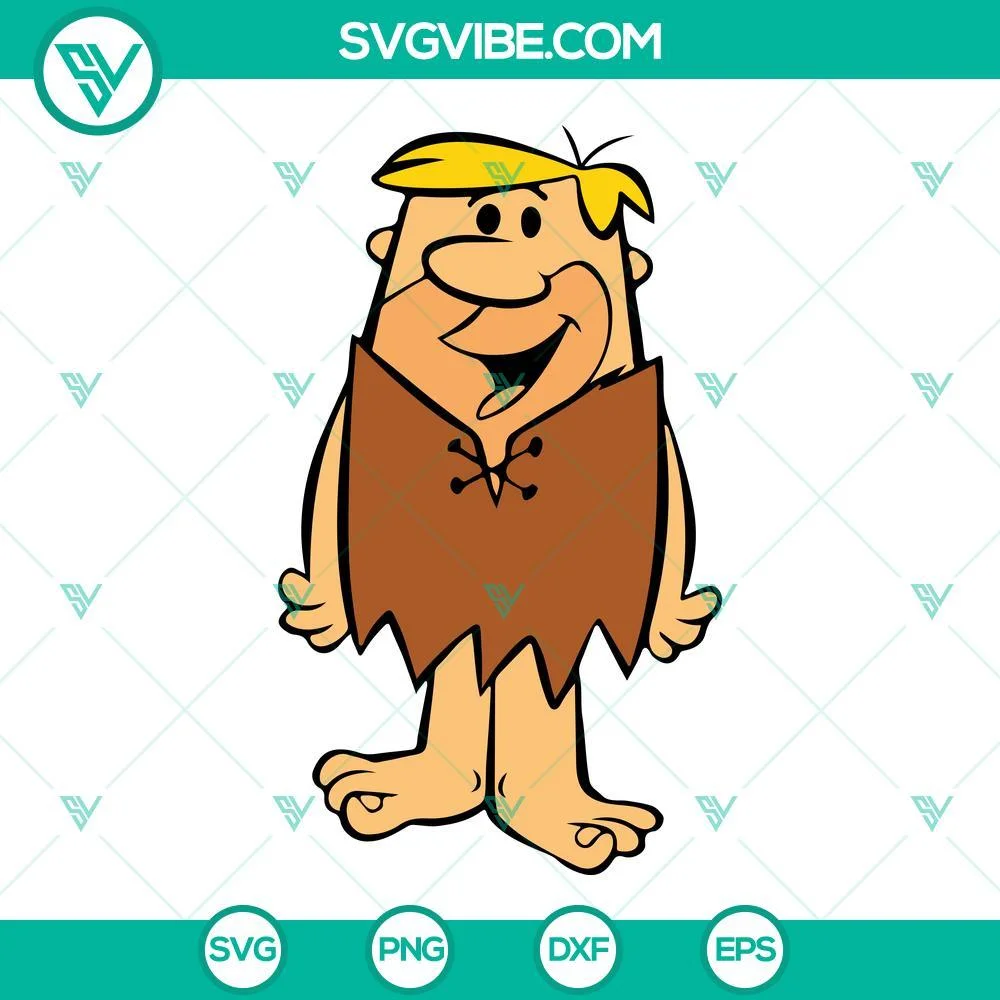 Cartoons, SVG Files, The Flintstones SVG Images Bundle, Barney Rubble SVG Image 2