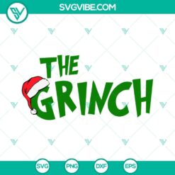 Christmas, SVG Files, The Grinch SVG Images, Grinch Santa Hat SVG Files, Grinch 21