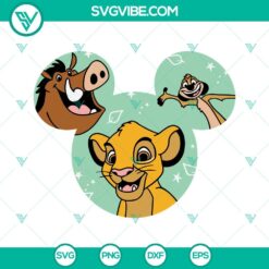 Disney, SVG Files, The Lion King SVG Download, Timon Simba Pumbaa SVG Download, 3