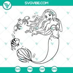 African American, Disney, Movies, SVG Files, The Little Mermaid African 2