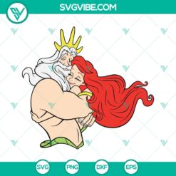 Disney, SVG Files, The Little Mermaid SVG File, Ariel SVG Image, King Triton 3