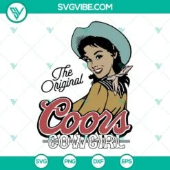 Trending, SVG Files, Original Coors Cowboy SVG Download, Western Coors SVG File 4