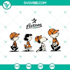 The Peanuts Houston Astros Baseball SVG Images, Snoopy Charlie Brown