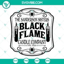 Halloween, Movies, SVG Files, The Sanderson Sisters SVG File, Black Flame 3