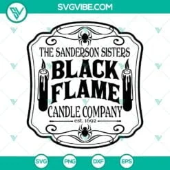 Halloween, Movies, SVG Files, The Sanderson Sisters SVG File, Black Flame 2