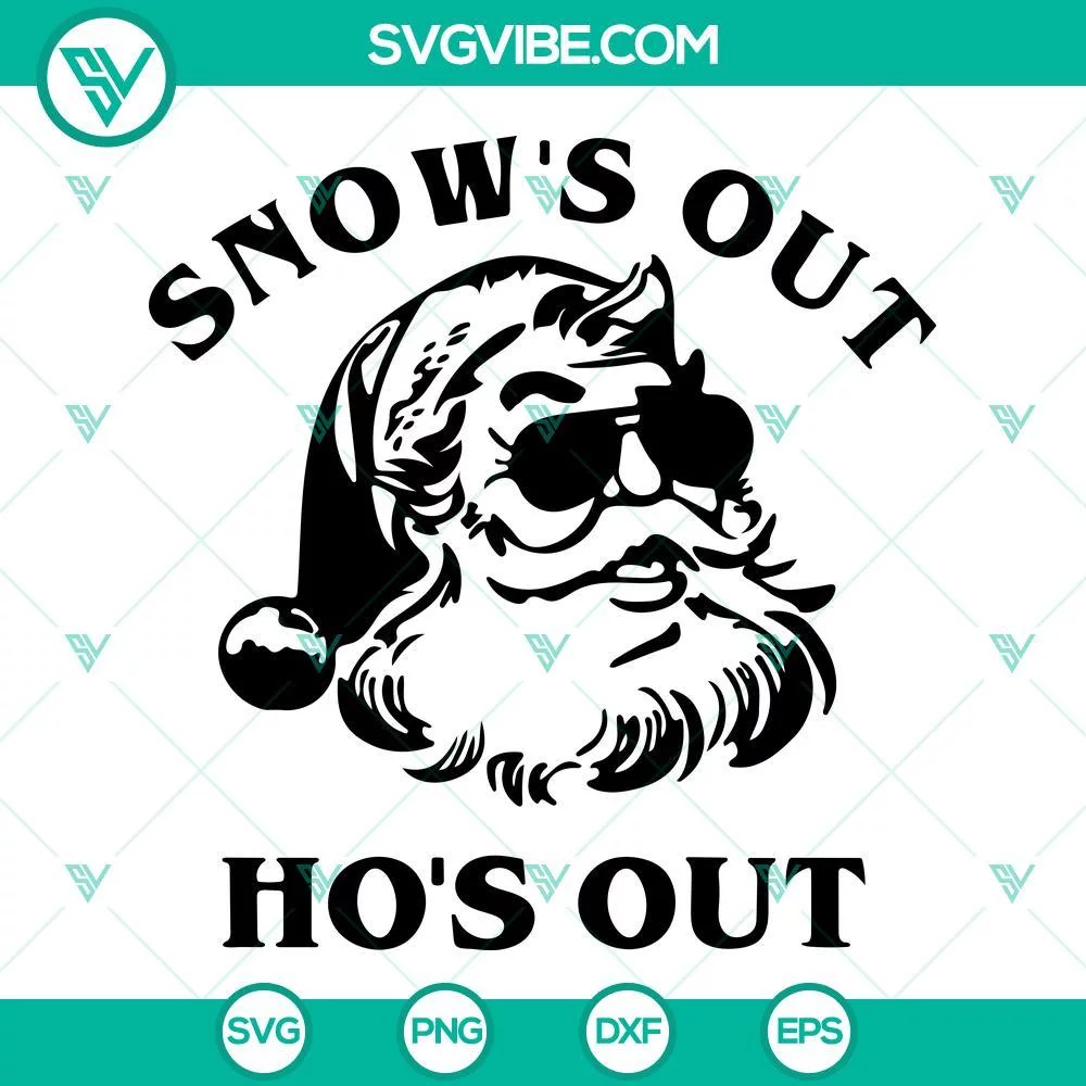 Christmas, SVG Files, There’s Some Ho’s In This House SVG Download, 1