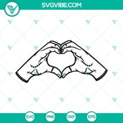 Movies, SVG Files, Valentine's Day, Thing Heart Hand SVG Download, Addams 5