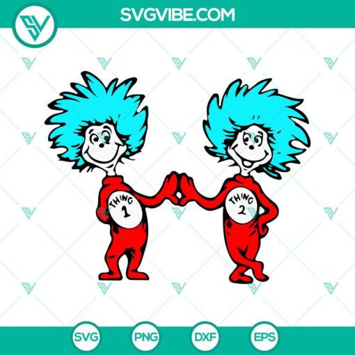 thing one and thing two svg thing 1 thing 2 svg dr seuss svg png dxf eps cricut 2 mockup 1